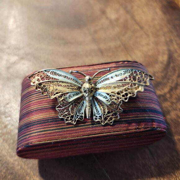 antique silver butterfly brooch - Picture 2 of 3